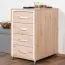 Bureau complet - Set B Cianjur, 7 pièces, Couleur : Chêne / Blanc