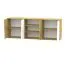 Extension d'armoire Sirte 17, Couleur : Chêne / Blanc brillant - Dimensions : 80 x 213 x 40 cm (H x L x P)