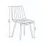 Chaise Maridi 279, Couleur : Turquoise - dimensions : 88 x 44 x 46 cm (h x l x p)