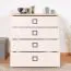 Commode enfant Benjamin 06 | Finition hêtre & crème | 89 x 84 x 56 cm | 4 tiroirs Soft Close