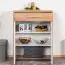 Commode Gataivai 16 | Beige brillant & noyer | 99 x 78 x 36 cm | Élégance moderne