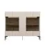 Commode Asau 13, Couleur : Cachemire / Chêne foncé - Dimensions : 125 x 152 x 42 cm (H x L x P)