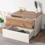 Chambre complète Papauta 6 pièces | Cachemire & Chêne foncé | Design moderne | LED & miroir