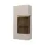 Vitrine suspendue Asau 10, Couleur : Cachemire / Chêne foncé - Dimensions : 125 x 62 x 30 cm (h x l x p)