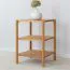 Étagère / 2 compartiments / Hauteur 60 cm / Bois massif / Chêne huilé / Couleur : Chêne / 43 x 43 x 60 cm / Seille 10