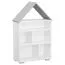 Bibliothèque enfant Daniel 01 | Blanc / Gris | 117 x 83 x 30 cm | Design moderne et gain de place