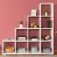 Étagère Cuarto 09 blanc | 10 compartiments | 148 x 145 x 29 cm | Design moderne et robuste