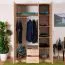 Chambre à coucher - Armoire, Couleur: Chêne Sonoma - 201 x 120 x 53 cm (H x L x P)