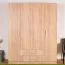 Chambre à coucher - Armoire, Couleur: Chêne Sonoma - 201 x 160 x 53 cm (H x L x P)