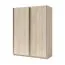 Chambre à coucher - Armoire, Couleur: Chêne - Dimensions: 198 x 180 x 60 cm (H x L x P)