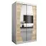 120 cm de large Armoire avec 5 casiers et 2 portes | Couleur: Chêne Sonoma / Blanc Abbildung