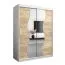 150 cm de large Armoire avec 5 casiers et 2 portes | Couleur: Chêne Sonoma / Blanc Abbildung