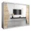 250 cm de large Armoire avec 10 casiers et 3 portes | Couleur: Chêne Sonoma / Blanc Abbildung
