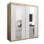 180 cm de large Armoire avec 2 portes | 10 casiers | Couleur: Chêne Sonoma / Blanc Abbildung