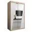 120 cm de large Armoire avec 2 portes | 5 casiers | Couleur: Chêne Sonoma / Blanc Abbildung