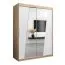 150 cm de large Armoire avec 2 portes | 5 casiers | Couleur: Chêne Sonoma / Blanc Abbildung