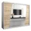 250 cm de large Armoire avec 10 casiers et 3 portes | Couleur: Chêne Sonoma / Blanc Abbildung