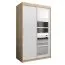 120 cm de large Armoire avec 5 casiers et 2 portes | Couleur: Chêne Sonoma / Blanc Abbildung