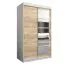 120 cm de large Armoire avec 5 casiers et 2 portes | Couleur: Chêne Sonoma / Blanc Abbildung