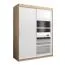 150 cm de large Armoire avec 5 casiers et 2 portes | Couleur: Chêne Sonoma / Blanc Abbildung