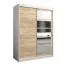 180 cm de large Armoire avec 10 casiers et 2 portes | Couleur: Chêne Sonoma / Blanc Abbildung