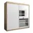 200 cm de large Armoire avec 10 casiers et 2 portes | Couleur: Chêne Sonoma / Blanc Abbildung