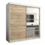 200 cm de large Armoire avec 10 casiers et 2 portes | Couleur: Chêne Sonoma / Blanc Abbildung