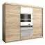 250 cm de large Armoire avec 10 casiers et 3 portes | Couleur: Chêne Sonoma Abbildung