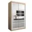 120 cm de large Armoire avec 5 casiers et 2 portes | Couleur: Chêne Sonoma / Blanc Abbildung