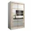 120 cm de large Armoire avec 5 casiers et 2 portes | Couleur: Chêne Sonoma / Blanc Abbildung
