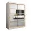 150 cm de large Armoire avec 5 casiers et 2 portes | Couleur: Chêne Sonoma / Blanc Abbildung