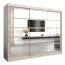 250 cm de large Armoire avec 10 casiers et 3 portes | Couleur: Chêne Sonoma / Blanc Abbildung