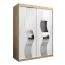 150 cm de large Armoire avec 5 casiers et 2 portes | Couleur: Chêne Sonoma / Blanc Abbildung