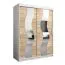 150 cm de large Armoire avec 5 casiers et 2 portes | Couleur: Chêne Sonoma / Blanc Abbildung
