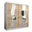 200 cm de large Armoire avec 10 casiers et 2 portes | Couleur: Chêne Sonoma / Blanc Abbildung