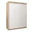 150 cm de large Armoire avec 5 casiers et 2 portes | Couleur: Chêne Sonoma / Blanc Abbildung