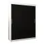 150 cm de large Armoire avec 5 casiers et 2 portes | Couleur: Blanc / Noir Abbildung