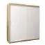 180 cm de large Armoire avec 10 casiers et 2 portes | Couleur: Chêne Sonoma / Blanc Abbildung