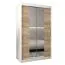 120 cm de large Armoire avec 5 casiers et 2 portes | Couleur: Chêne Sonoma / Blanc Abbildung