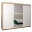 250 cm de large Armoire avec 10 casiers et 3 portes | Couleur: Chêne Sonoma / Blanc Abbildung