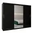 250 cm de large Armoire avec 10 casiers et 3 portes | Couleur: Noir Abbildung