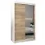 120 cm de large Armoire avec 5 casiers et 2 portes | Couleur: Chêne Sonoma / Blanc Abbildung