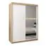 150 cm de large Armoire avec 5 casiers et 2 portes | Couleur: Chêne Sonoma / Blanc Abbildung