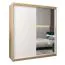 180 cm de large Armoire avec 10 casiers et 2 portes | Couleur: Chêne Sonoma / Blanc Abbildung
