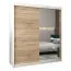 180 cm de large Armoire avec 10 casiers et 2 portes | Couleur: Chêne Sonoma / Blanc Abbildung