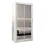 100 cm de large Armoire avec 5 casiers et 2 portes | Couleur : Blanc Abbildung