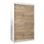 120 cm de large Armoire avec 5 casiers et 2 portes | Couleur: Chêne Sonoma / Blanc Abbildung