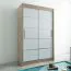 150 cm de large Armoire avec 5 casiers et 2 portes | Couleur: Chêne Sonoma / Blanc Abbildung
