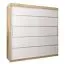 200 cm de large Armoire avec 10 casiers et 2 portes | Couleur: Chêne Sonoma / Blanc Abbildung