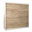 200 cm de large Armoire avec 10 casiers et 2 portes | Couleur: Chêne Sonoma / Blanc Abbildung